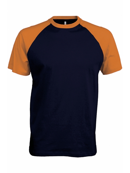 t-shirt-baseball-manica-corta-bicolore-navy - orange.jpg
